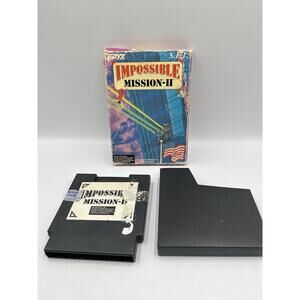 Impossible Mission II SEI Rare Variant Nintendo Nes With Box & Tested Authentic